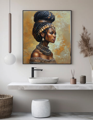 "Regal Majesty in 3D Textured Oil