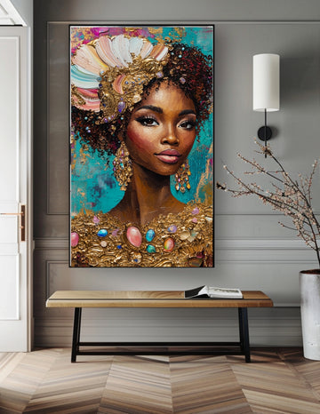 "Radiant Royalty in 3D Acrylic"