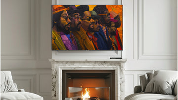 "Brothers in Unity - Vibrant Portrait of Strength and Style