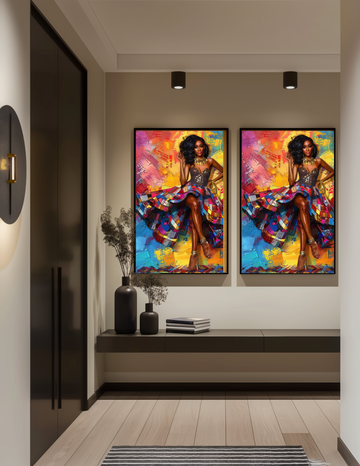 "Vibrant Elegance in Motion