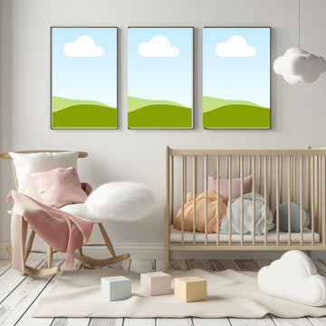 10 Drag-and-Drop Baby Room Mockups for Showcasing Your Art Vol 1