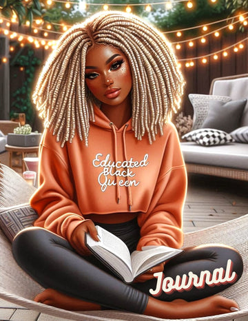 Educated Black Queen Journal Clipart