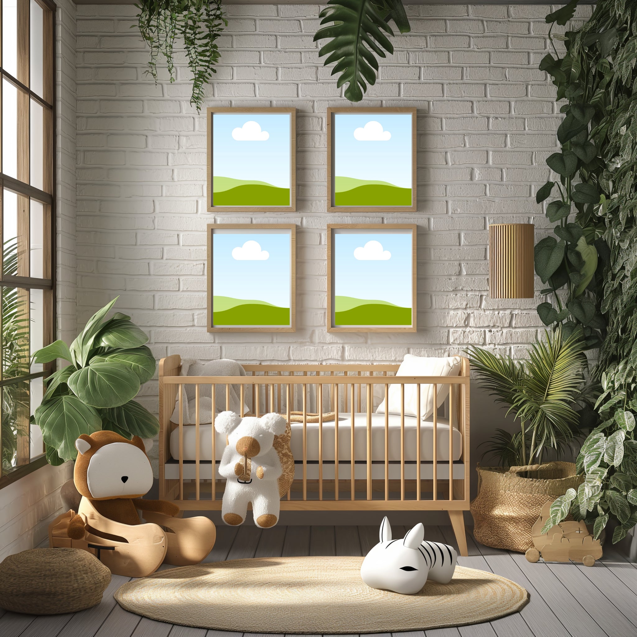 10 Drag-and-Drop Baby Room Mockups for Showcasing Your Art Vol 2