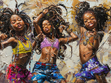 Joyful Celebration in Motion: A Dance of Sisterhood