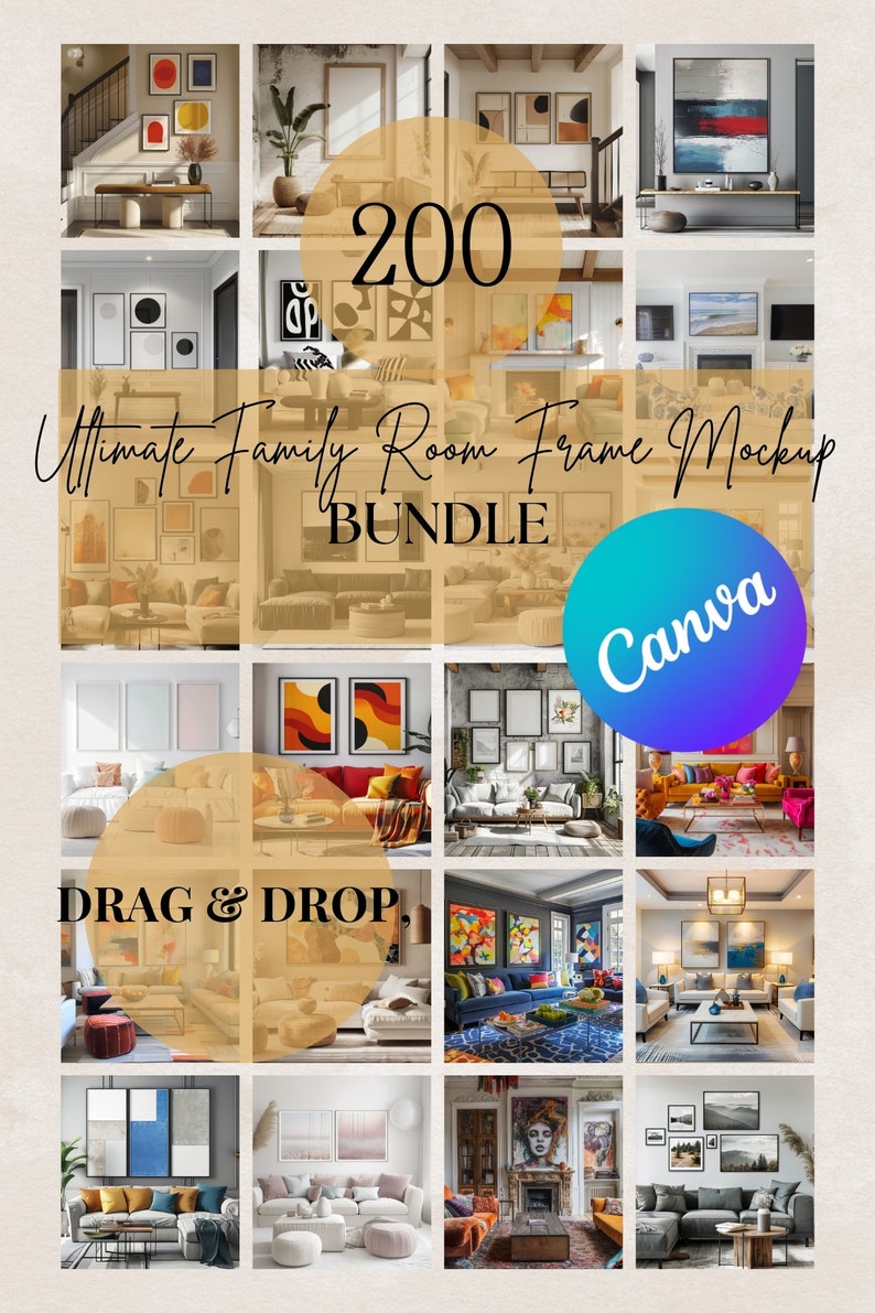 300 Frame Mockup Bundle , Mockup Bundle, Wall Art Mockups Canva, Living Room JPG, Wall Frame Mockups, Poster Mockup, Print Mockup, Ultimate