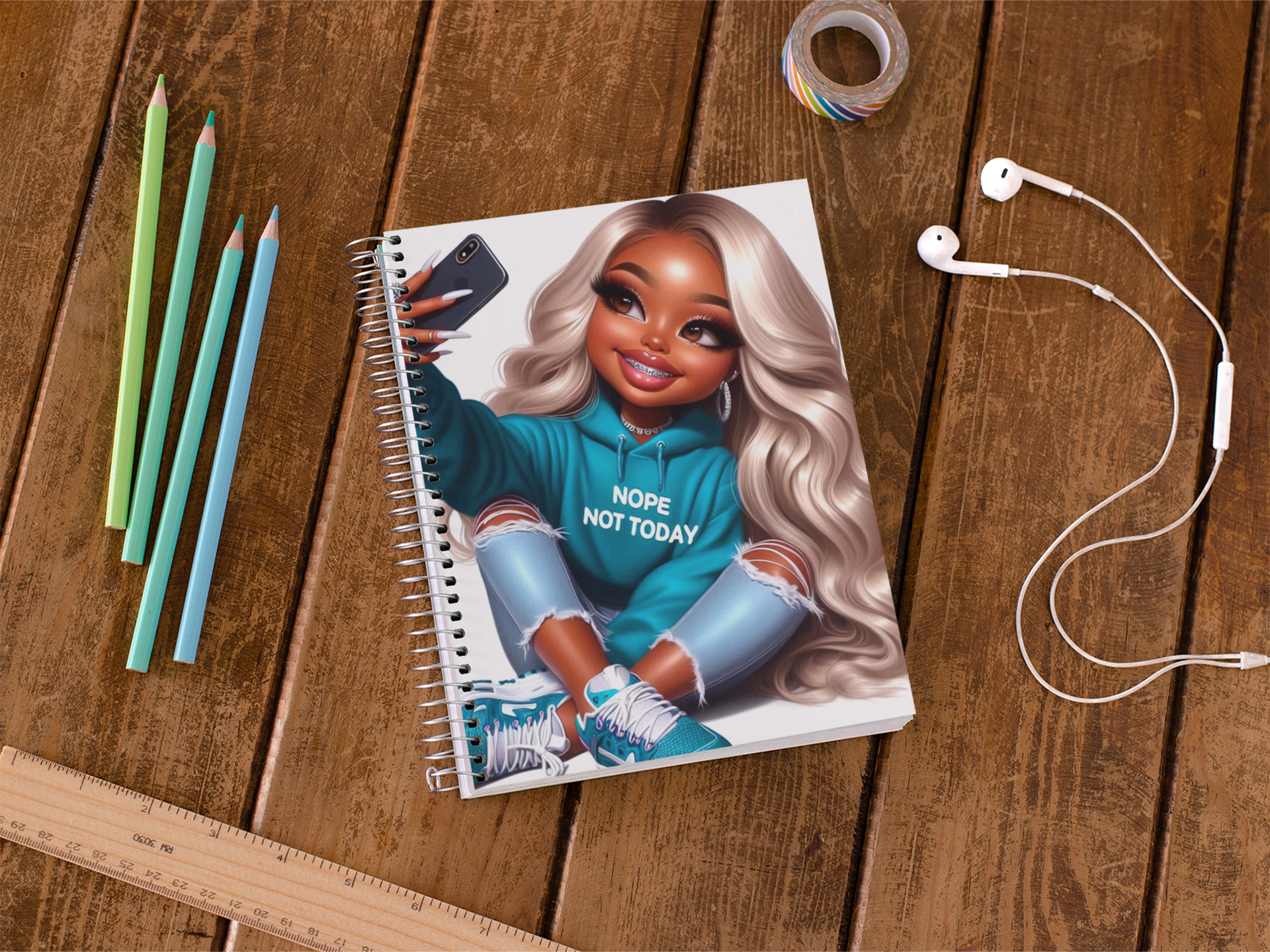 Chibi Clipart for Journals, Notebooks, Planners, Cups, Tumblers, and Bags
