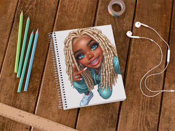 Vibrant Chibi Clipart for Journals and Merchandise