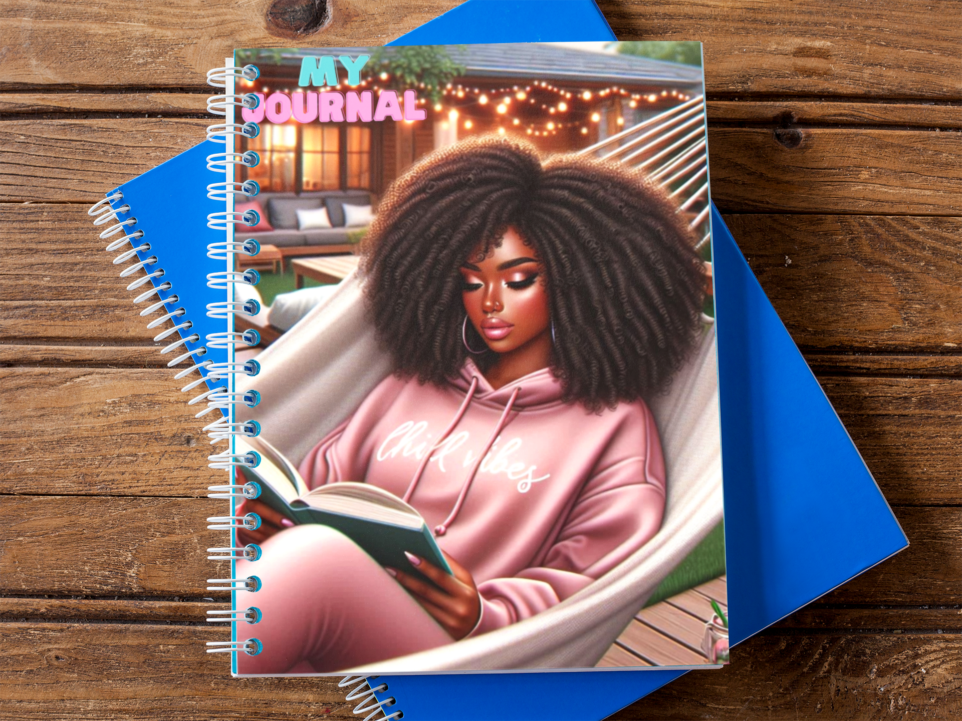 Black Girl "Chill Vibes Journal"