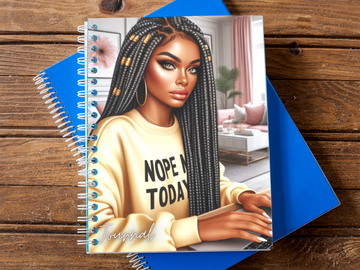 Nope, Not Today Journal Clipart