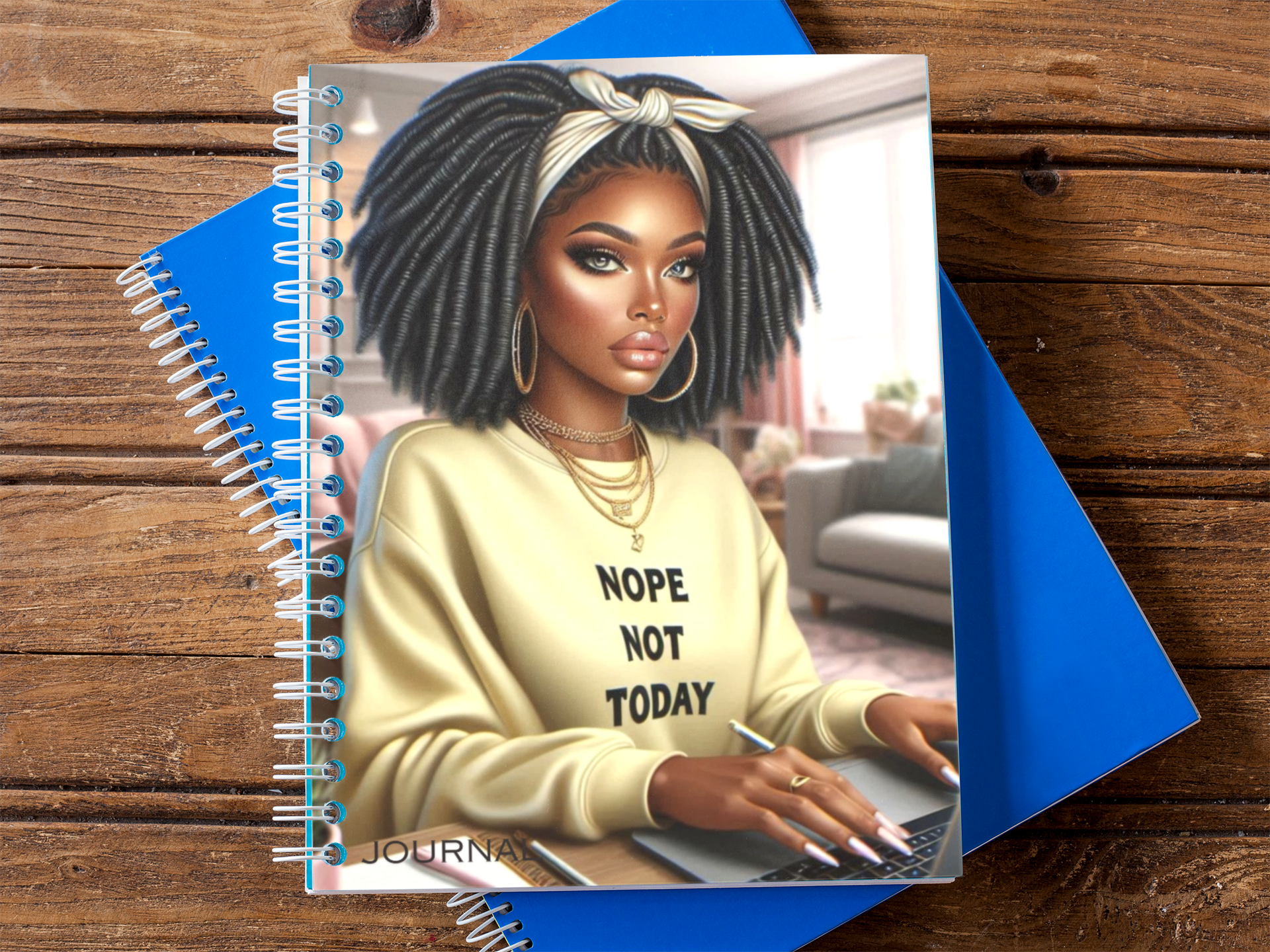 Nope, Not Today: Daily Thoughts Journal Clipart